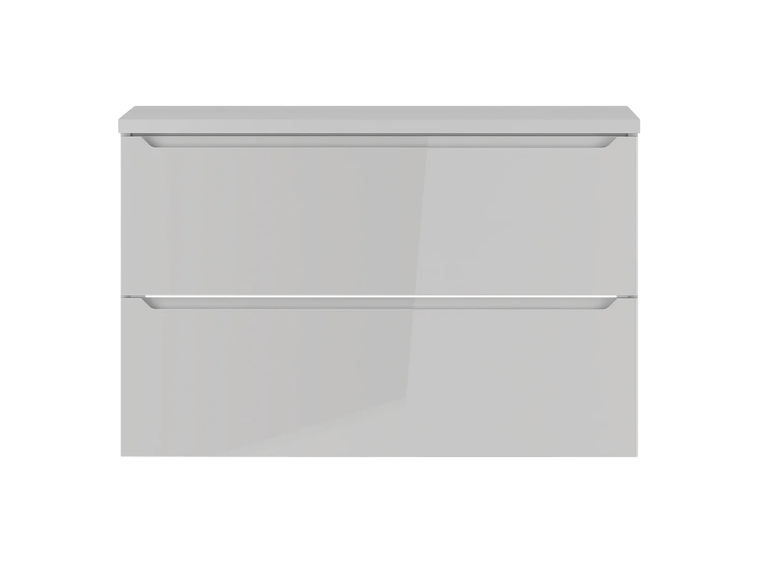 Witte badkamerset 80 cm Kast met blad Etna