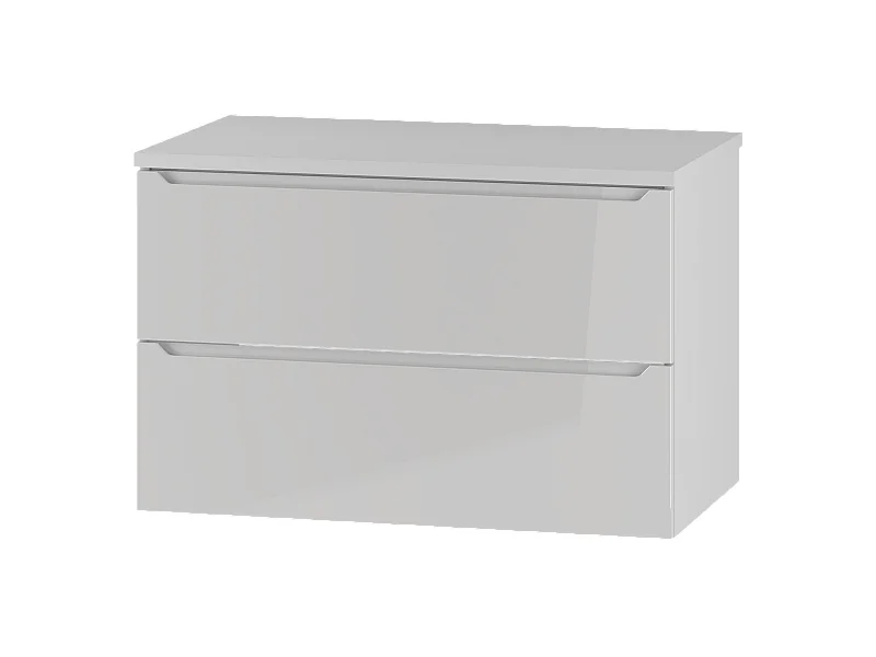 Ensemble blanc pour salle de bain 80 cm Armoire avec plateau Etna