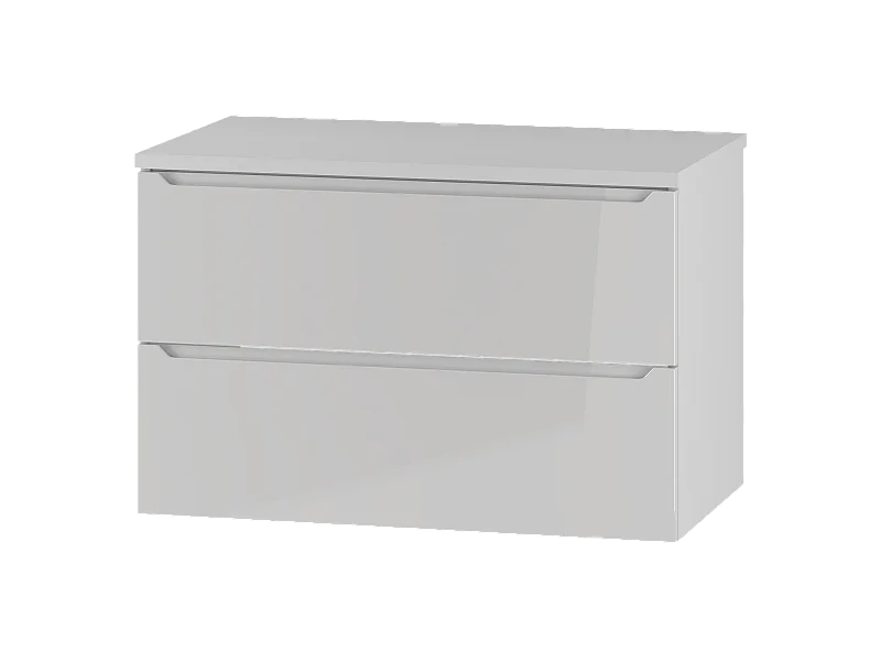 Witte badkamerset 80 cm Kast met blad Etna