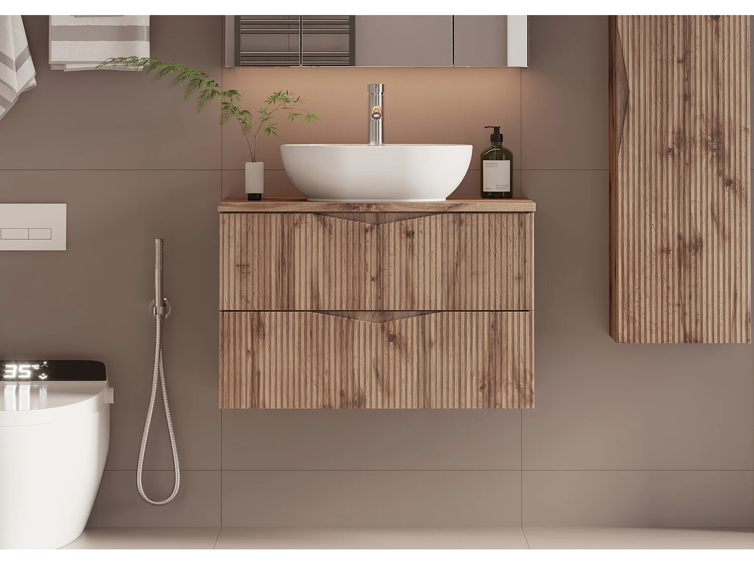 Meuble sous-vasque 80cm Tao Bois