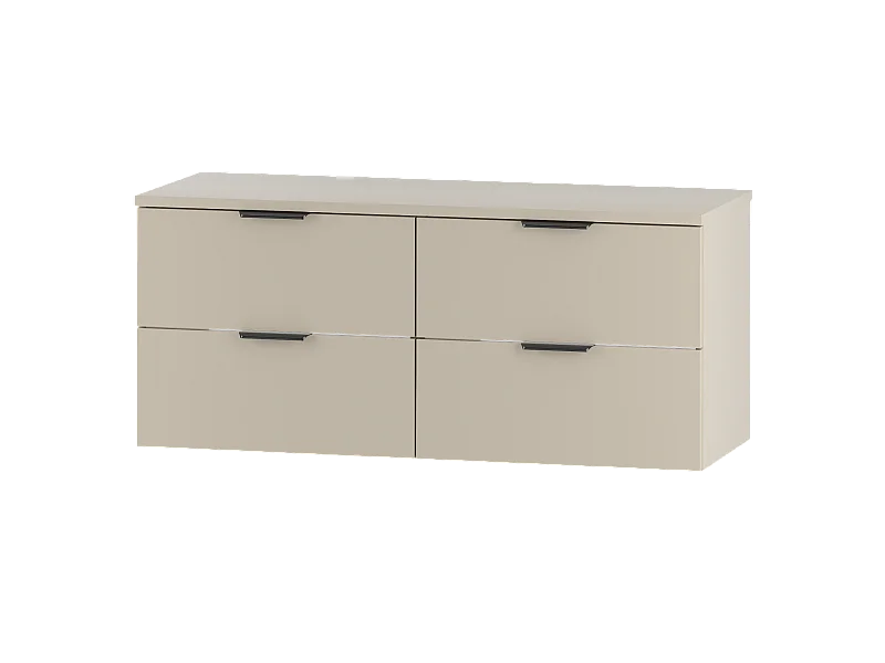 Ensemble de salle de bain en cachemire 120 cm Armoire avec plateau Pile