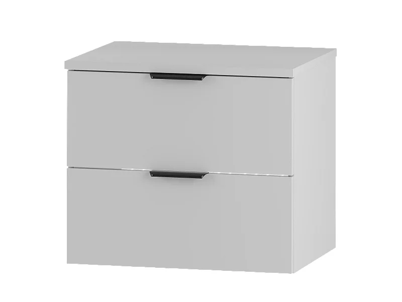 Ensemble blanc pour salle de bain 60 cm Armoire avec plateau Pile