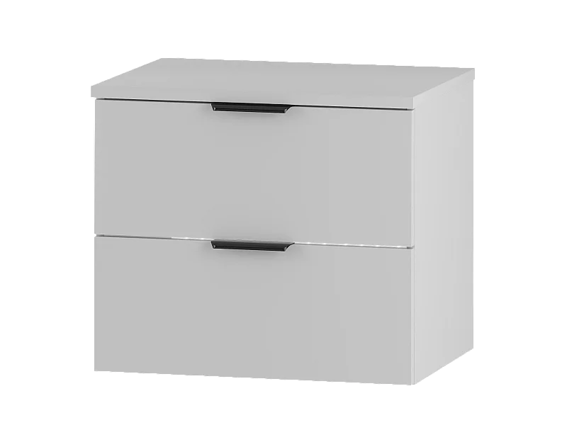 Ensemble blanc pour salle de bain 60 cm Armoire avec plateau Pile