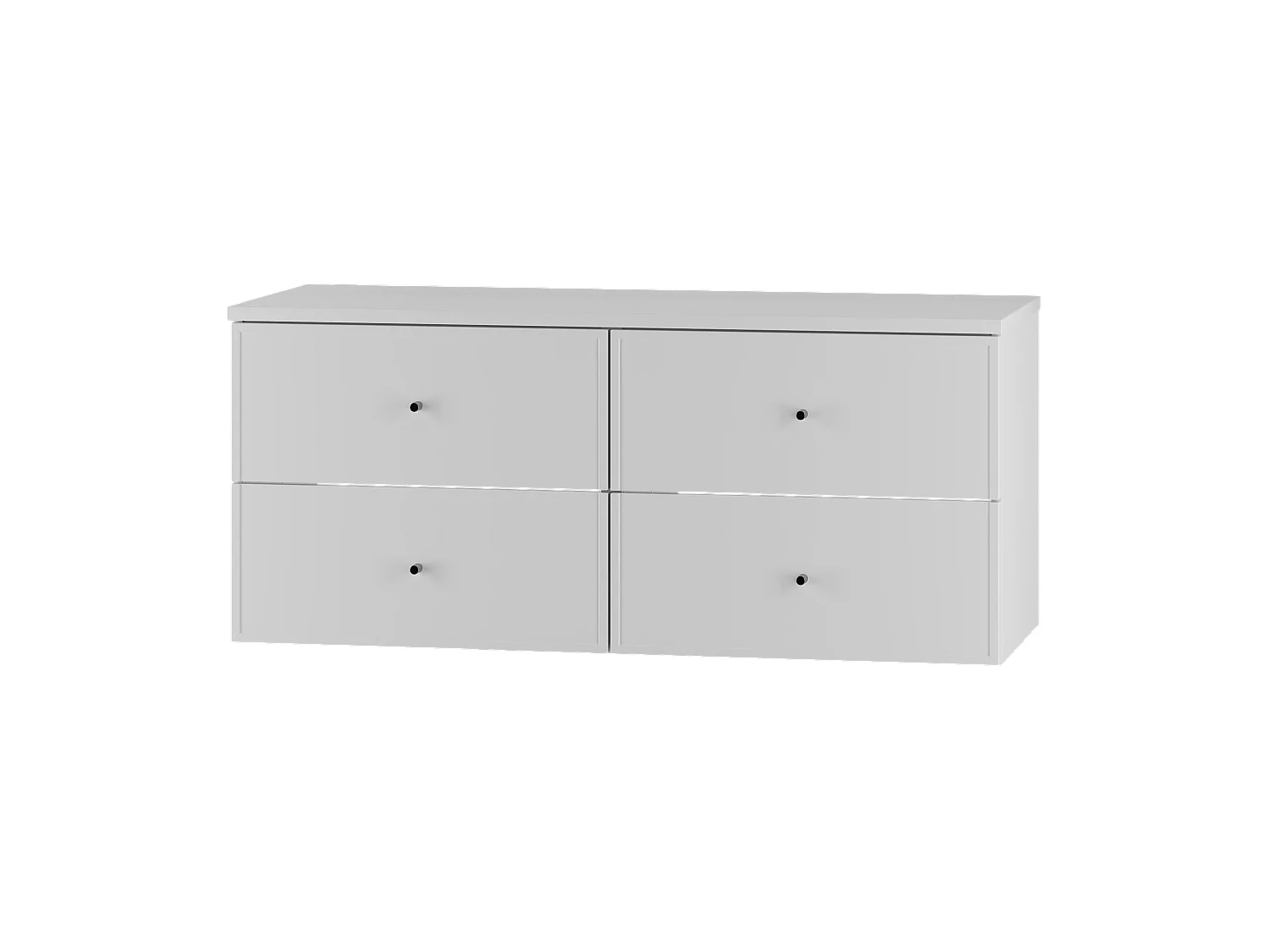 Ensemble blanc pour salle de bain 120 cm Armoire avec plateau Marco