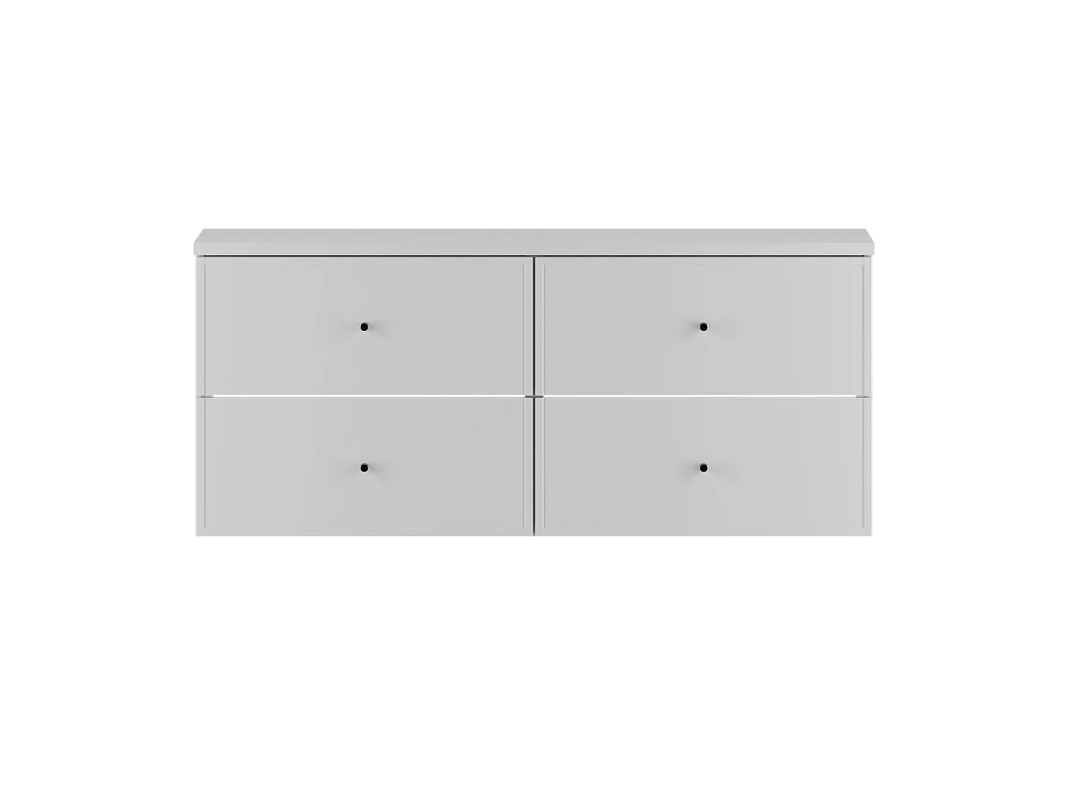 Ensemble blanc pour salle de bain 120 cm Armoire avec plateau Marco