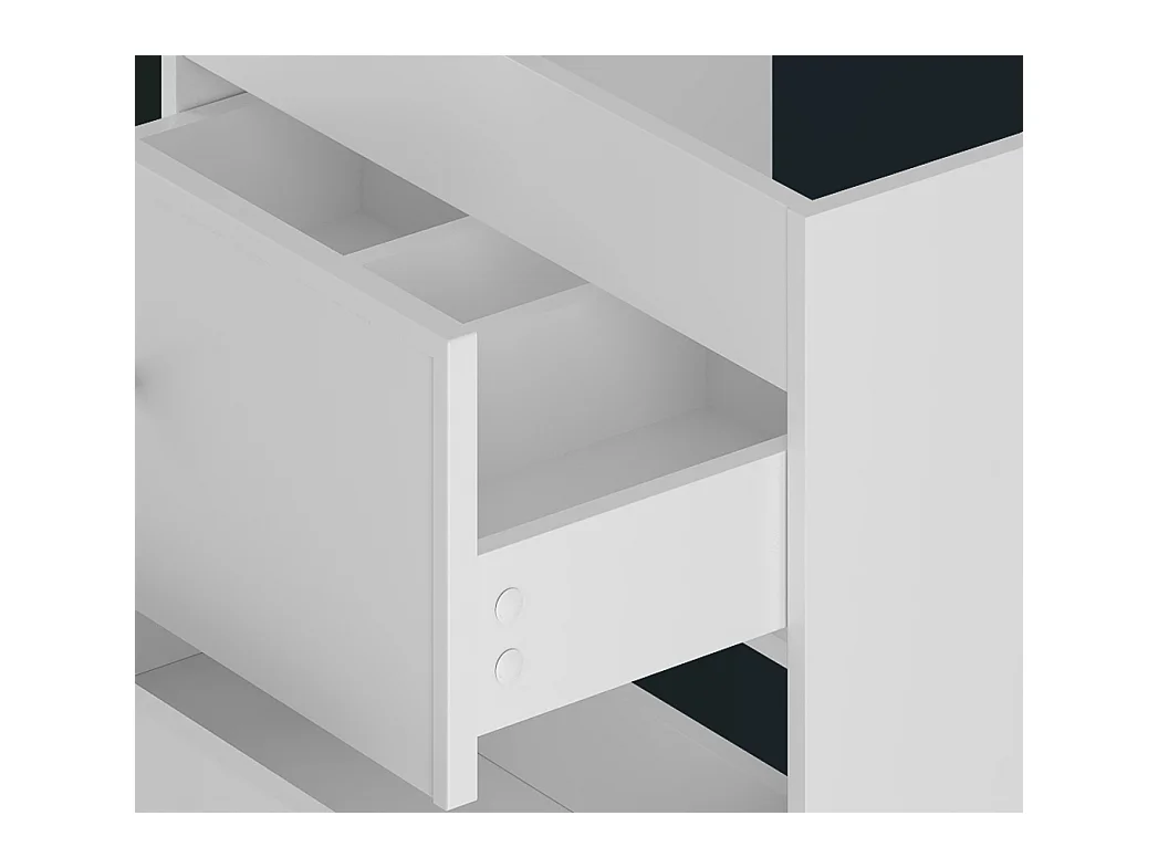 Ensemble blanc pour salle de bain 120 cm Armoire avec plateau Marco