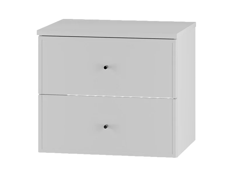 Weißes Badezimmer-Set 60 cm Schrank mit Arbeitsplatte Marco