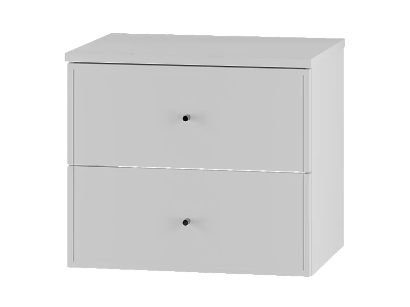 Witte badkamerset 60 cm Kast met blad Marco