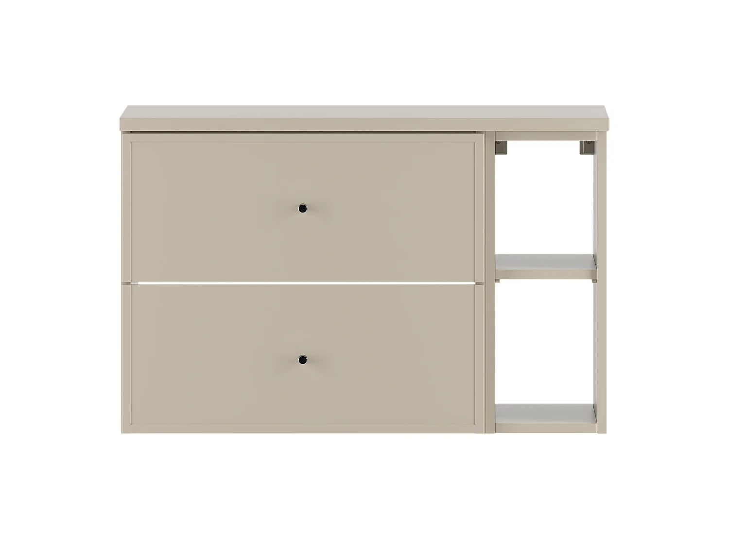 Ensemble de salle de bain en cachemire 80 cm Armoire Étagère Plan de travail Marco