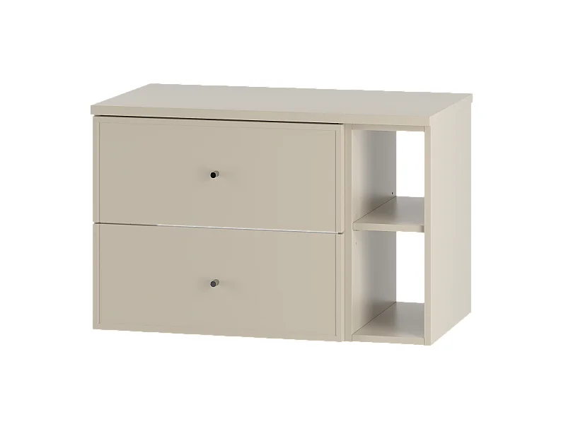 Ensemble de salle de bain en cachemire 80 cm Armoire Étagère Plan de travail Marco