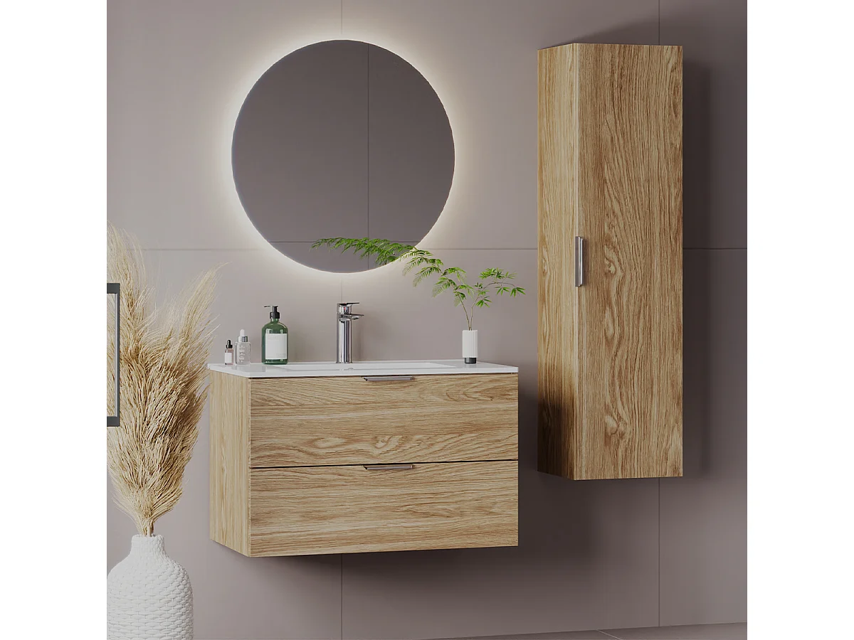 Meuble sous-vasque 80cm Astrid Bois