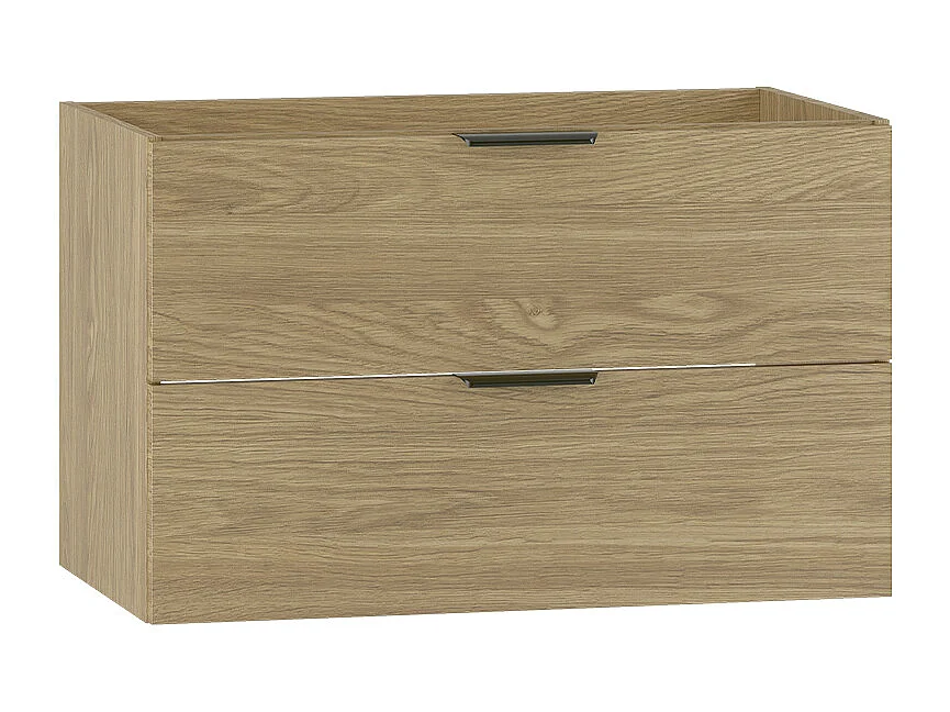 Handfatskåp 80 cm, 2 lådor, oljad ek, Pile