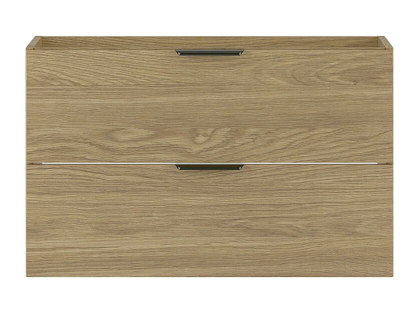 Handfatskåp 80 cm, 2 lådor, oljad ek, Pile