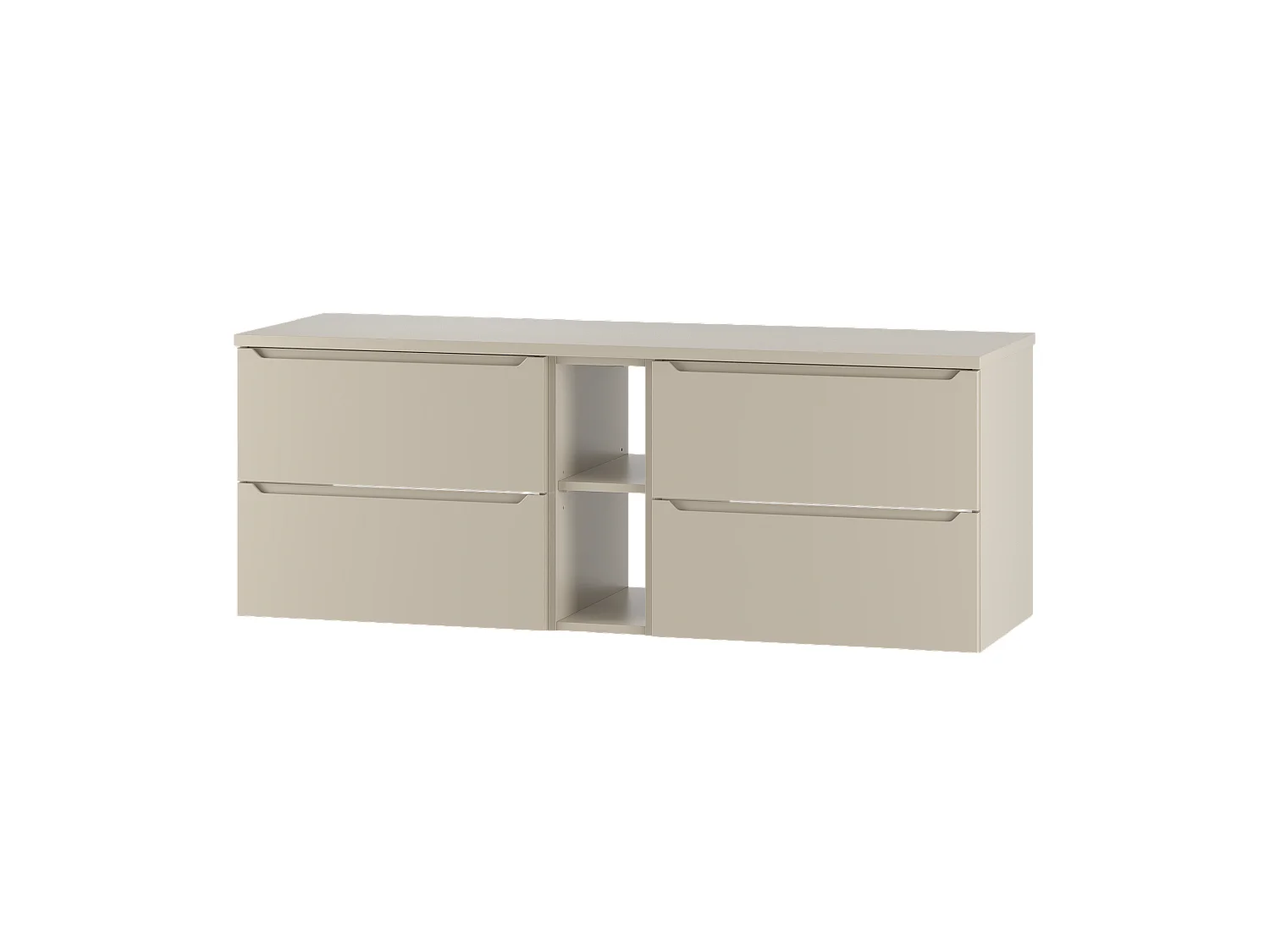 Ensemble de salle de bain en cachemire 140 cm Armoire Étagère Plateau Etna