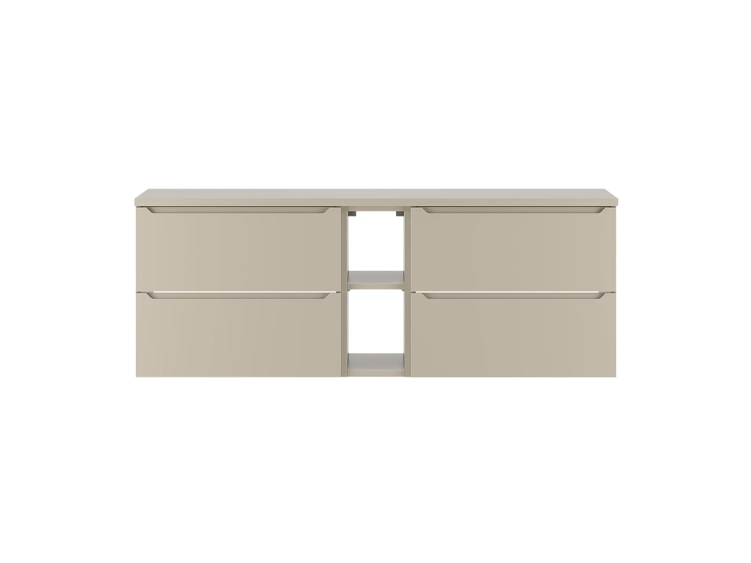 Ensemble de salle de bain en cachemire 140 cm Armoire Étagère Plateau Etna