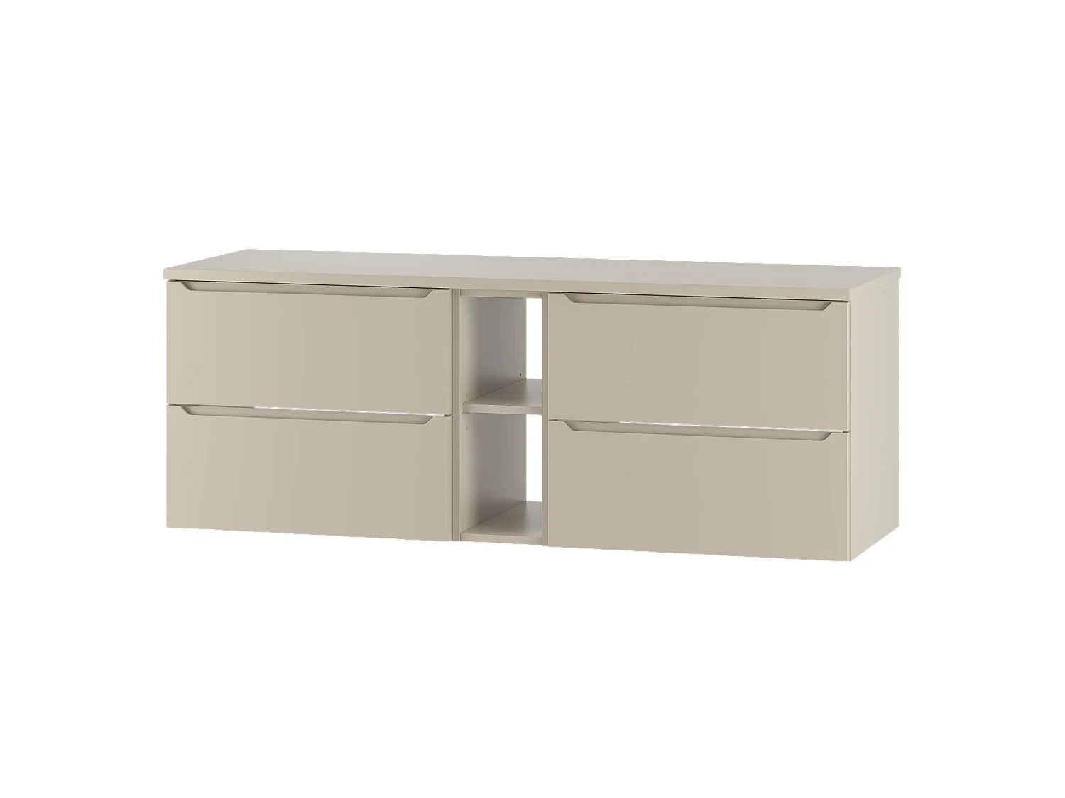 Kasjmier badkamerset 140 cm Kast Rek Etna-blad