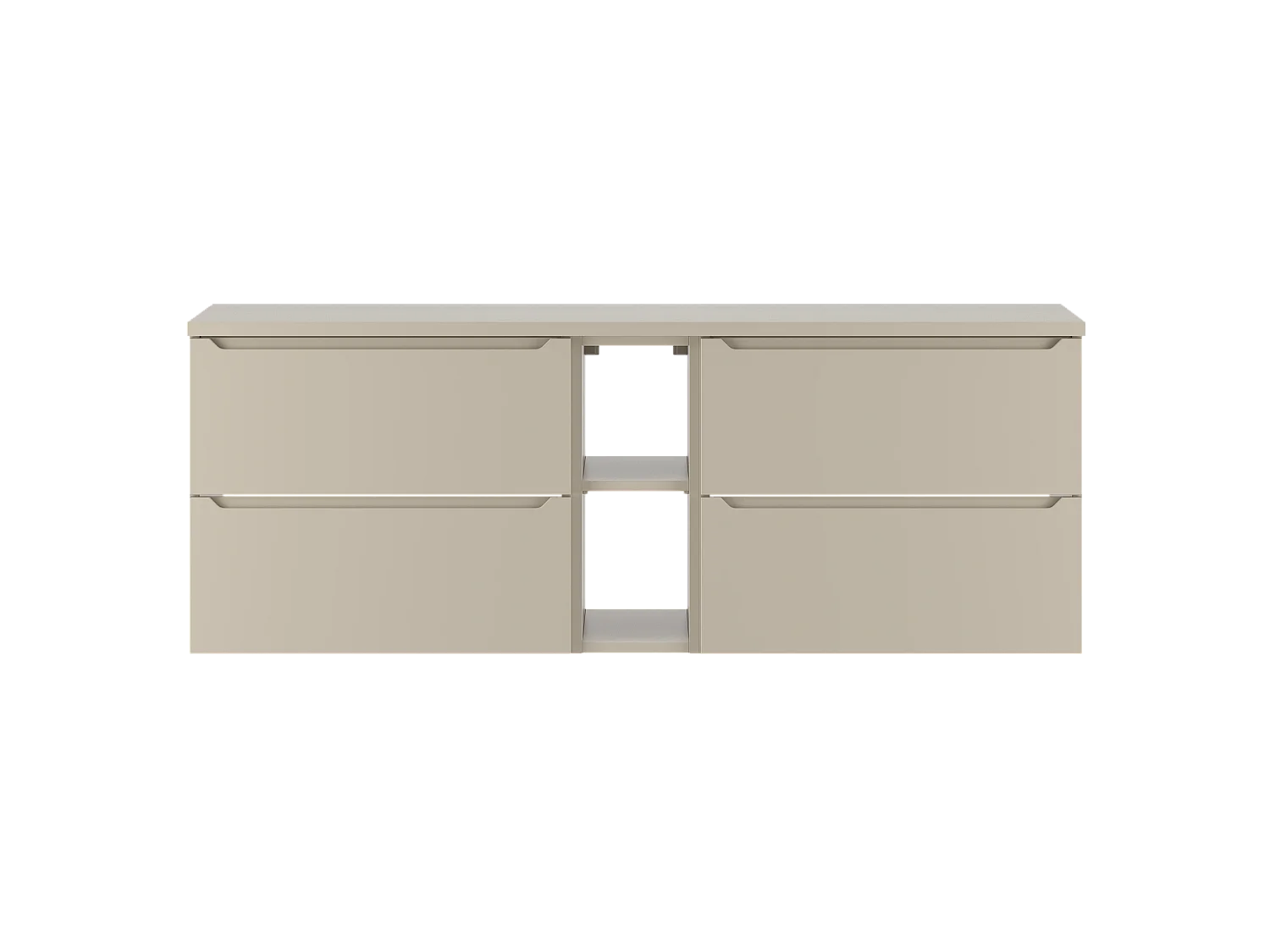 Ensemble de salle de bain en cachemire 140 cm Armoire Étagère Plateau Etna