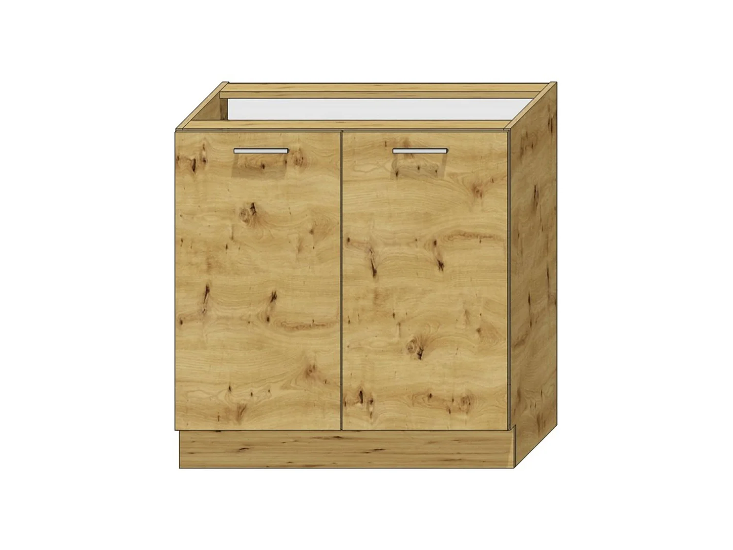 Cucina Completa Fuzeta, un Cassetto, Elettrodomestici non inclusi, Marrone Rovere Nodi