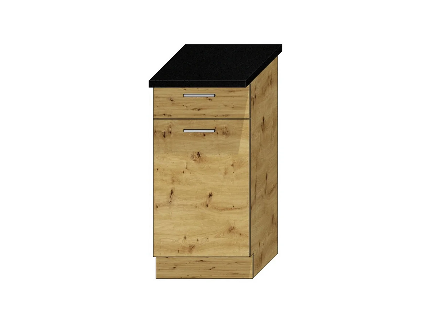 Cucina Completa Fuzeta, un Cassetto, Elettrodomestici non inclusi, Marrone Rovere Nodi