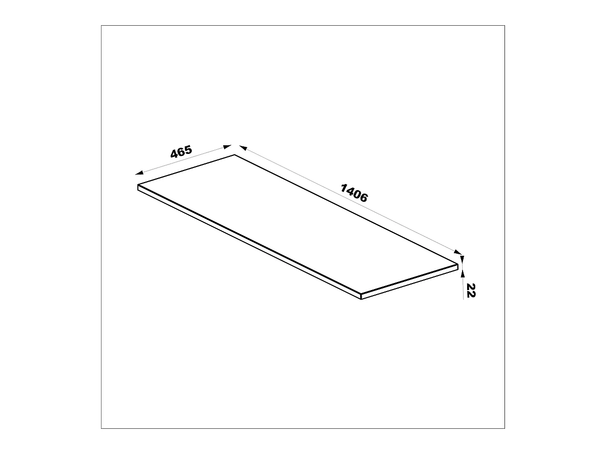 Meuble sous-vasque 140cm 2 niches plan de toilette Tao Bois