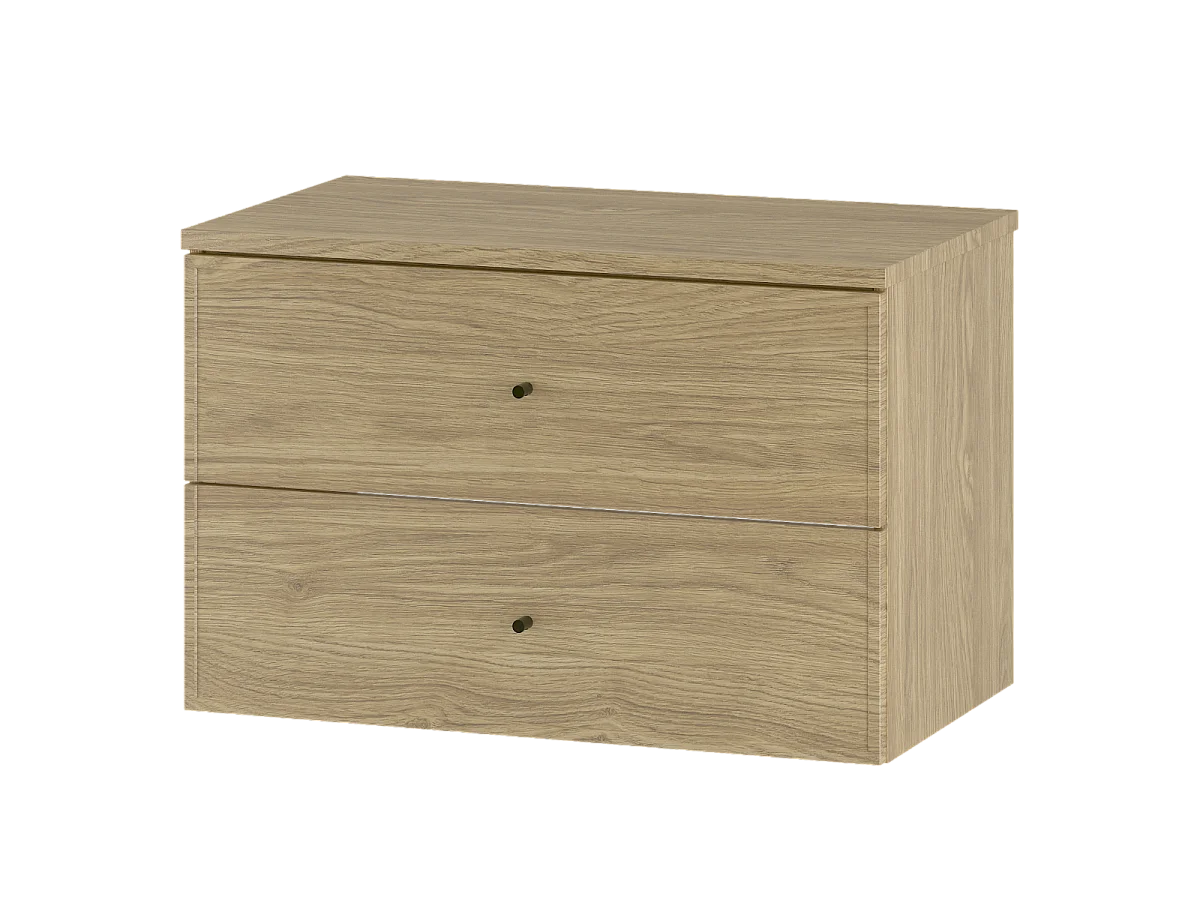 Badkamerset 80 cm Kast met blad Eiken geolied Marco