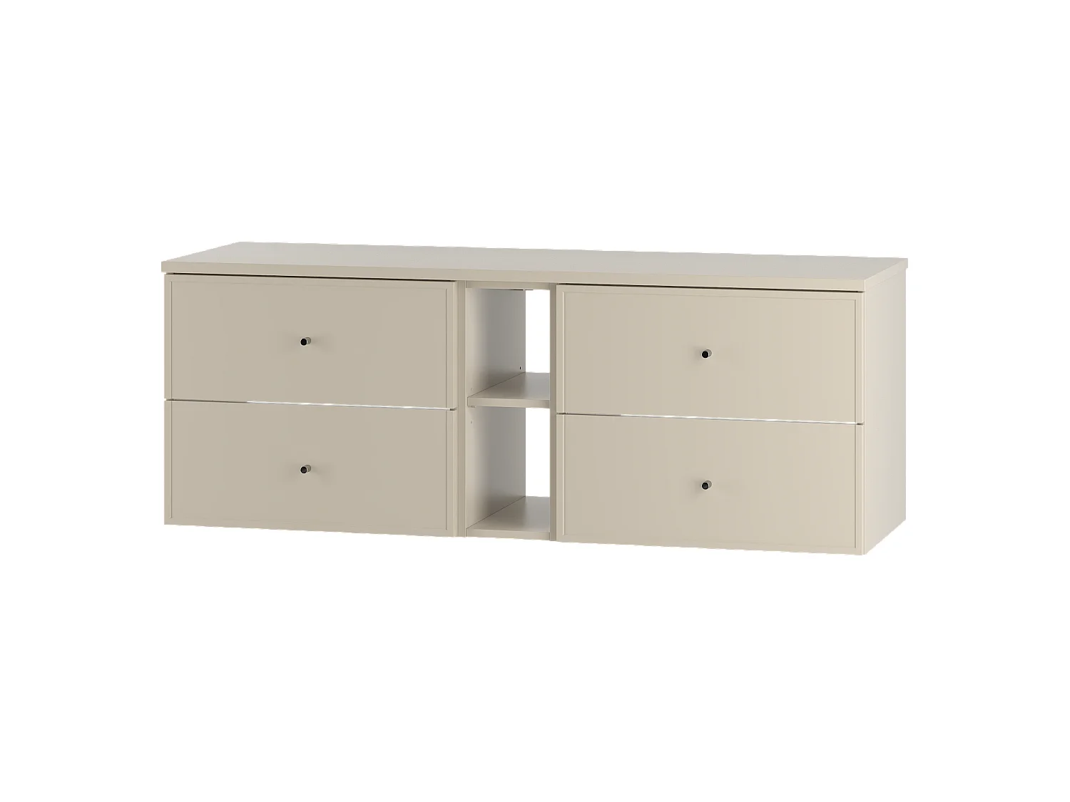 Ensemble de salle de bain en cachemire 140 cm Armoire Étagère Plan de travail Marco