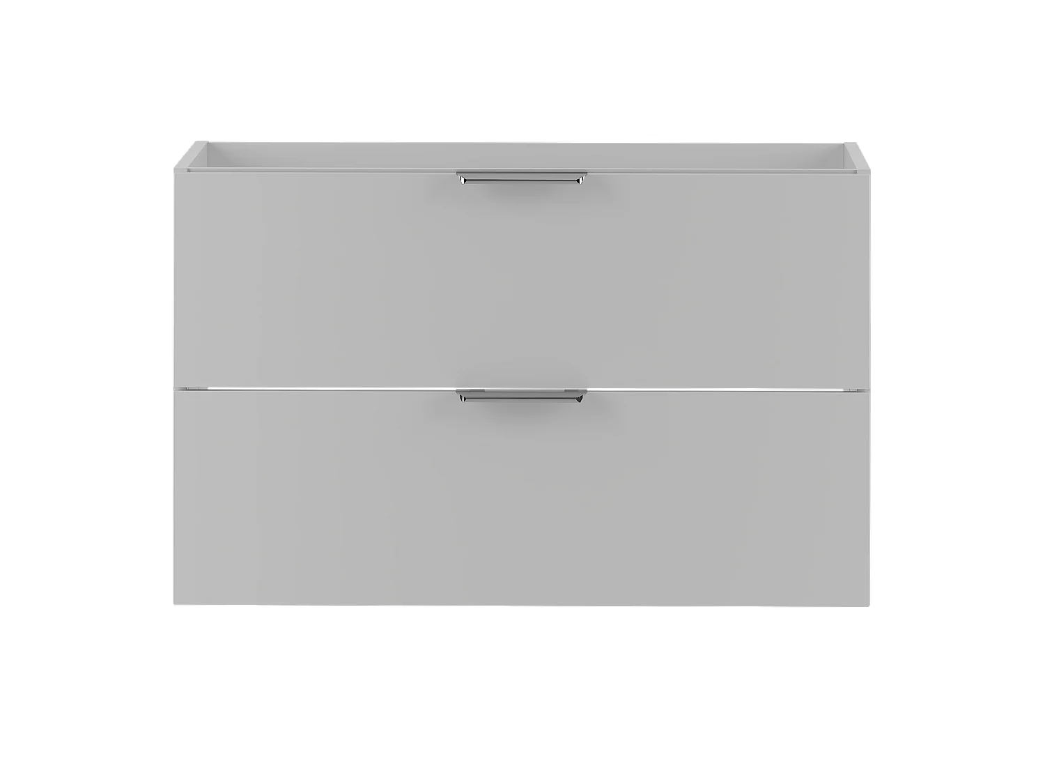 Armoire blanche sous lavabo 80 cm 2 tiroirs Pile