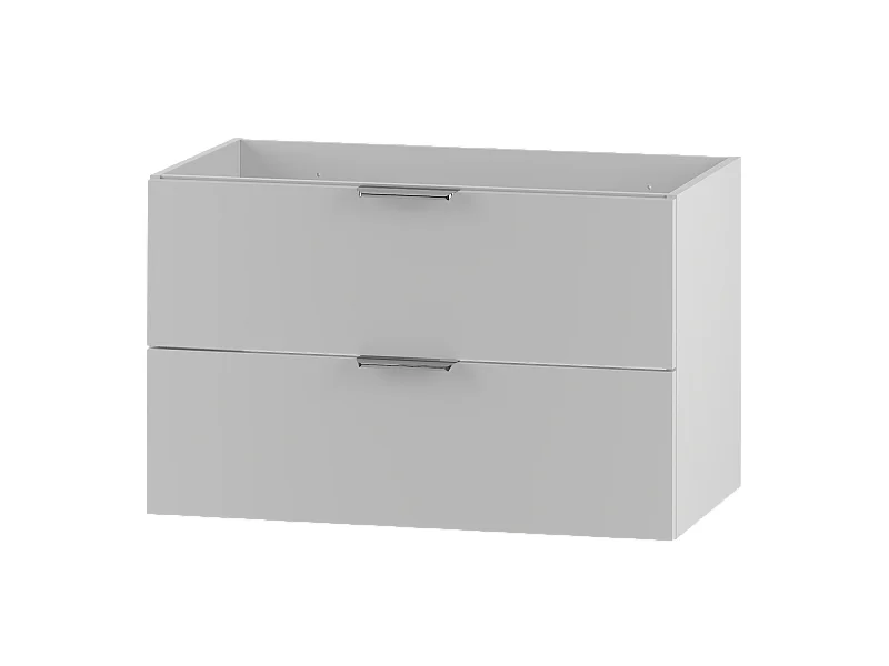 Biała Szafka pod Umywalkę 80cm 2 Szuflady Pile