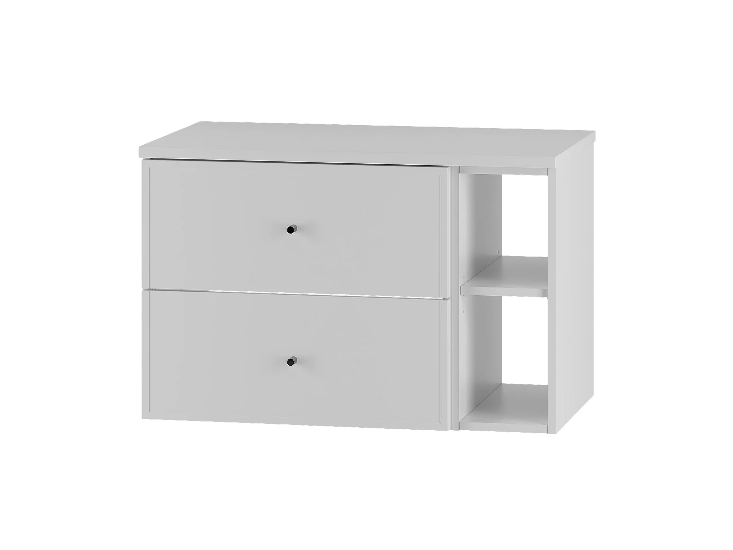 Ensemble blanc pour salle de bain 80 cm Armoire Étagère Plan de travail Marco