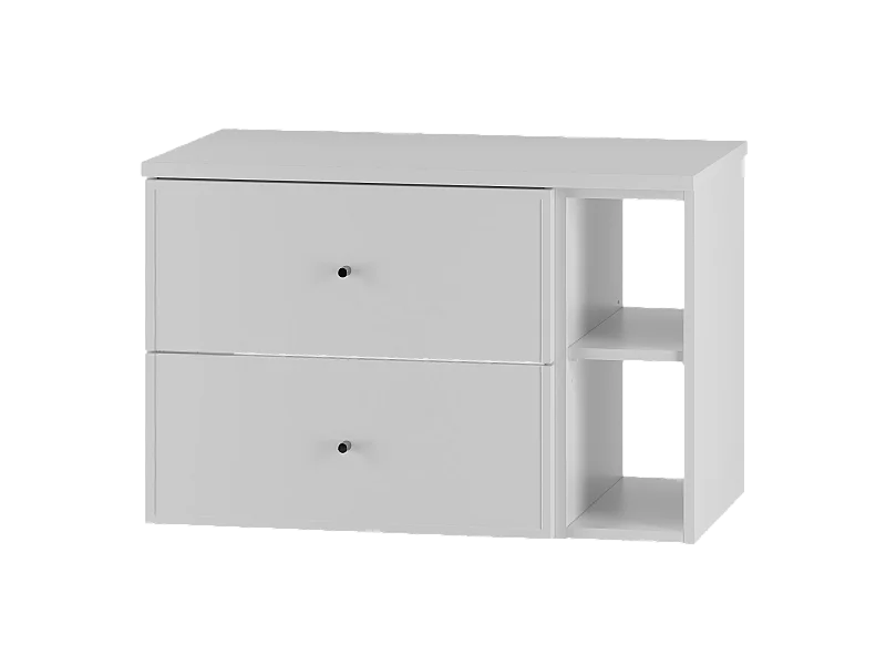 Witte badkamerset 80 cm Kast Rek Marco