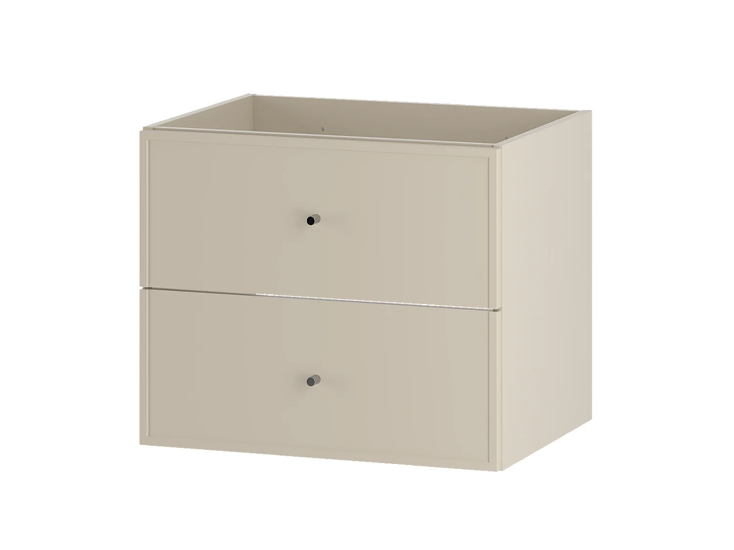 Kaschmir Waschbeckenunterschrank 60 cm 2 Schubladen Marco