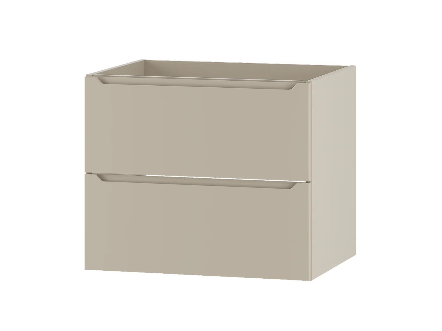Meuble sous lavabo en cachemire 60 cm 2 tiroirs Etna
