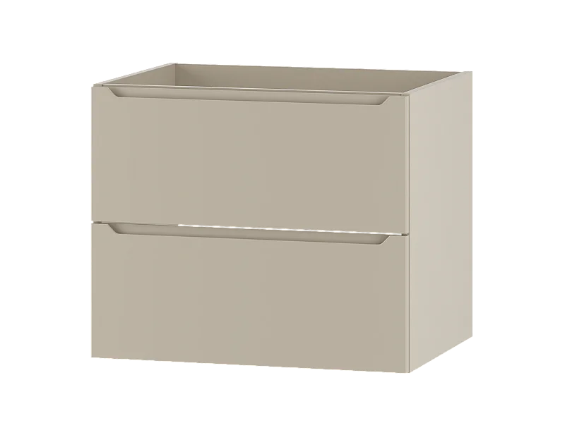 Meuble sous lavabo en cachemire 60 cm 2 tiroirs Etna