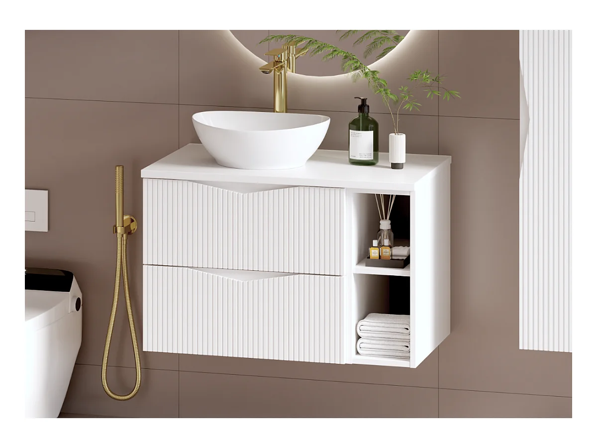 Meuble sous-vasque 80cm Tao Blanc