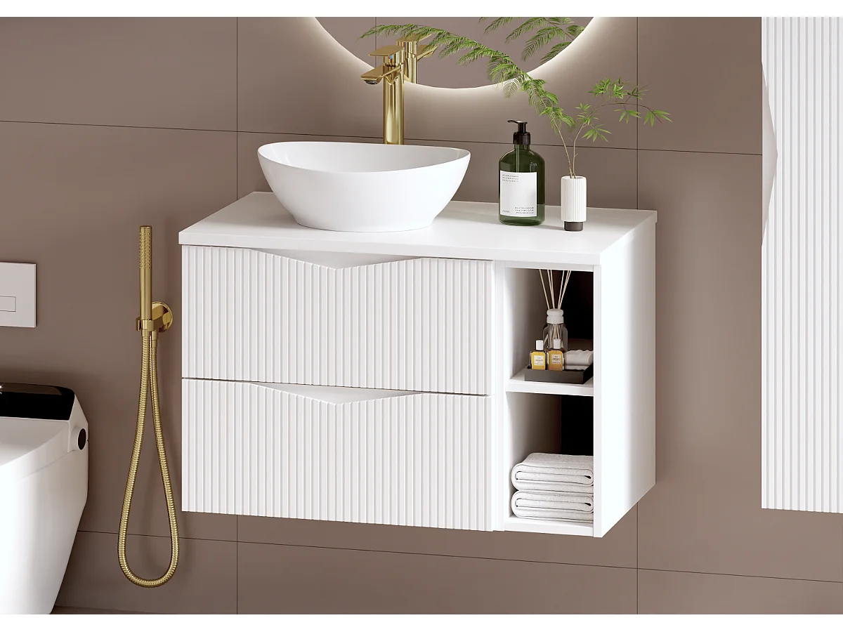 Waschtischunterschrank 80cm Tao Weiß