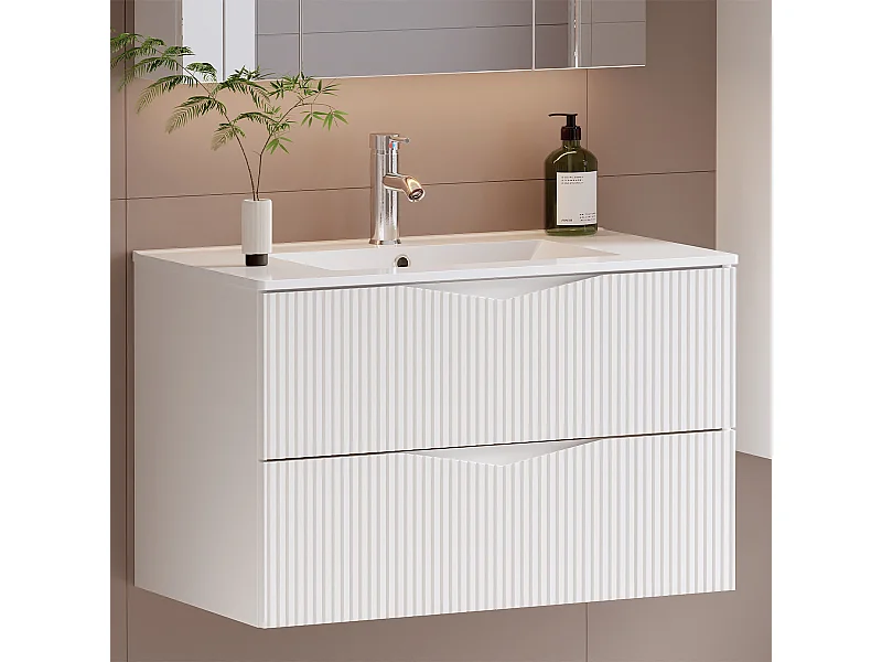 Mobile bagno senza lavabo Tao bianco 80cm