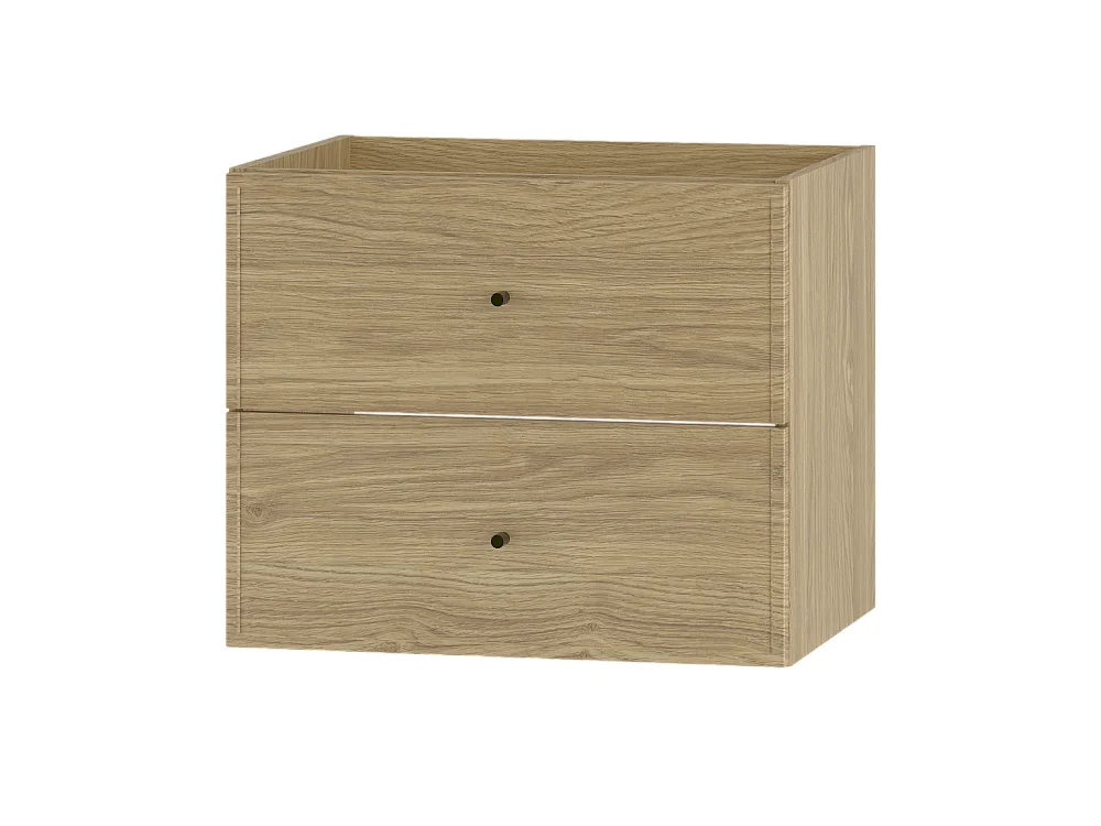 Waschbeckenschrank 60 cm, 2 Schubladen, Eiche geölt Marco