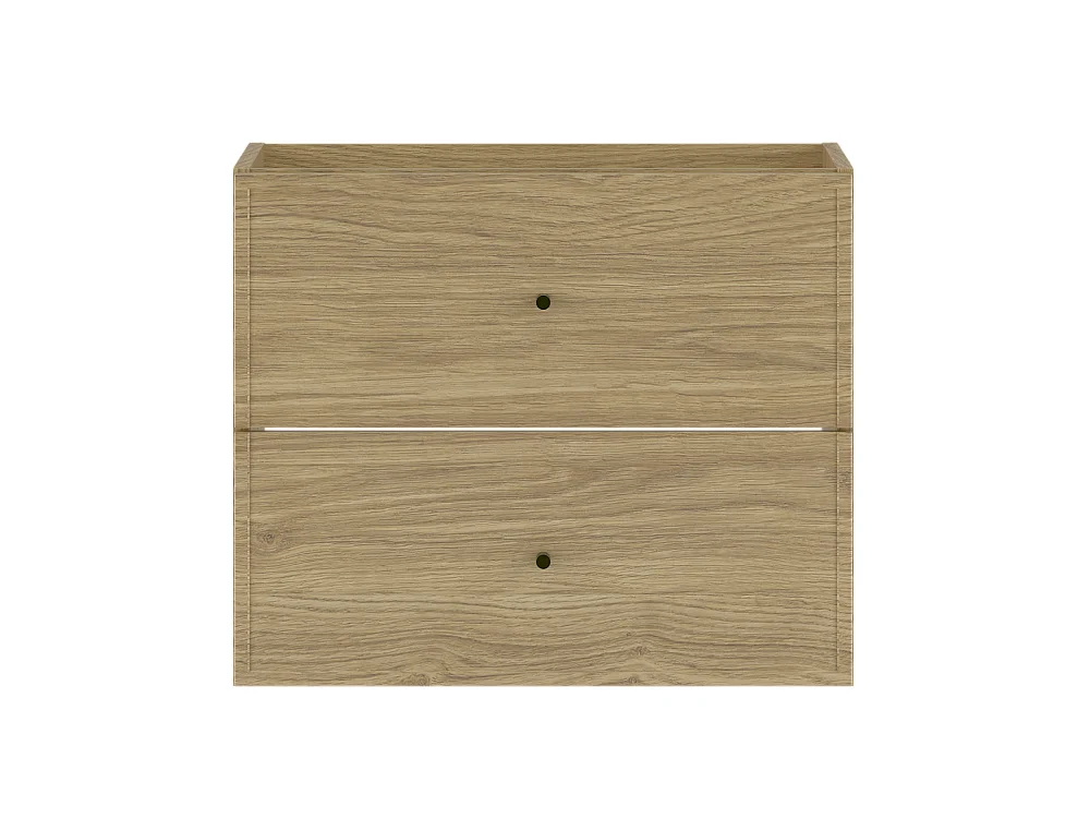 Waschbeckenschrank 60 cm, 2 Schubladen, Eiche geölt Marco