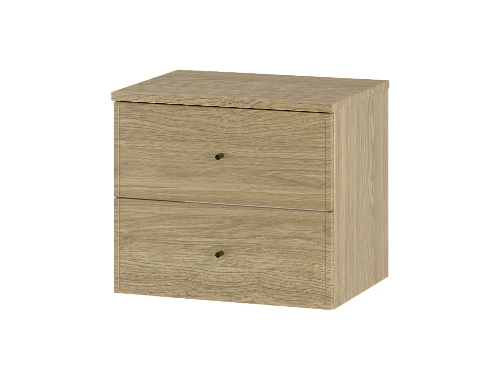 Ensemble pour salle de bain 60 cm Armoire avec plateau Chêne huilé Marco