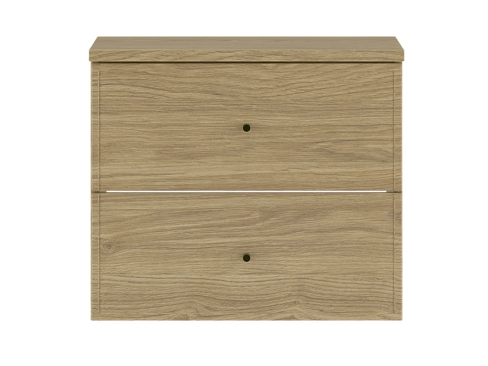 Ensemble pour salle de bain 60 cm Armoire avec plateau Chêne huilé Marco