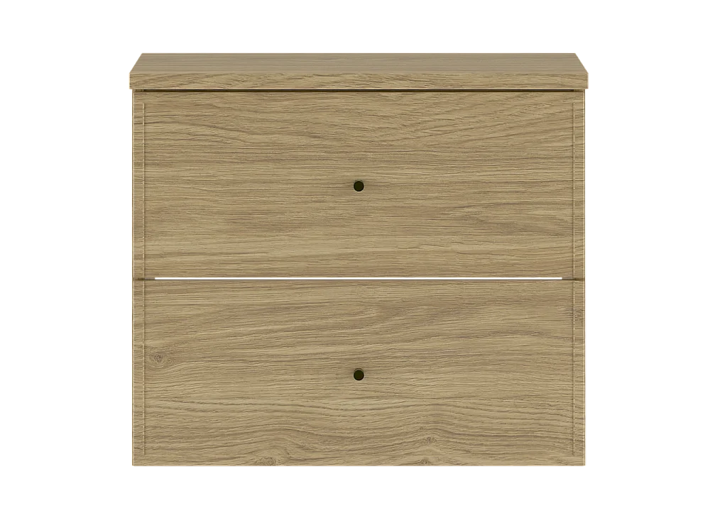 Ensemble pour salle de bain 60 cm Armoire avec plateau Chêne huilé Marco