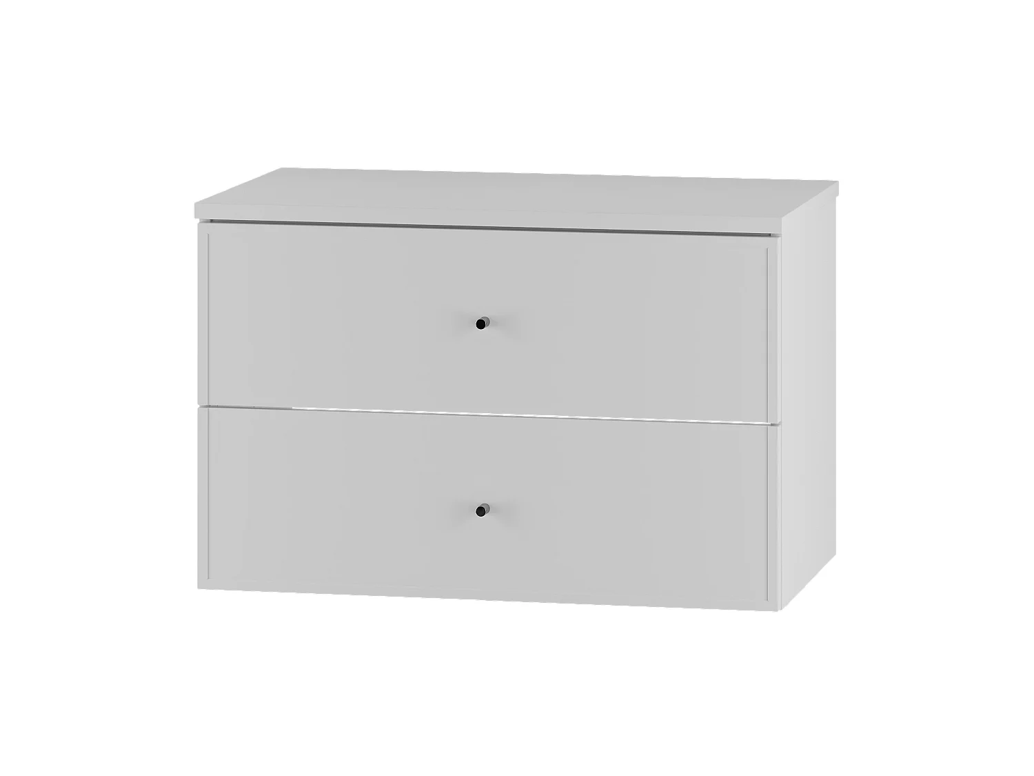 Ensemble blanc pour salle de bain 80 cm Armoire avec plan de travail Marco
