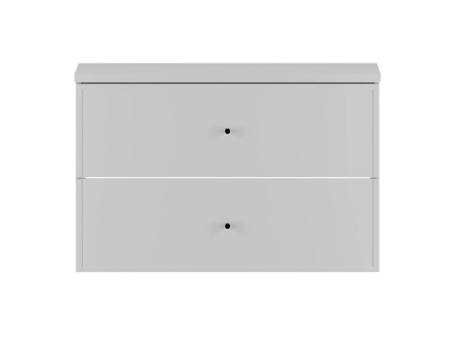 Ensemble blanc pour salle de bain 80 cm Armoire avec plan de travail Marco