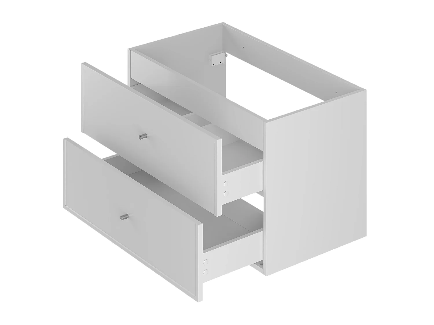 Ensemble blanc pour salle de bain 80 cm Armoire avec plan de travail Marco