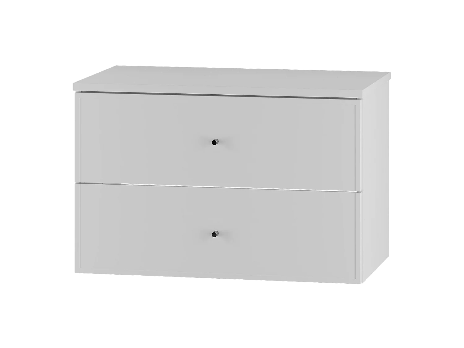 Ensemble blanc pour salle de bain 80 cm Armoire avec plan de travail Marco