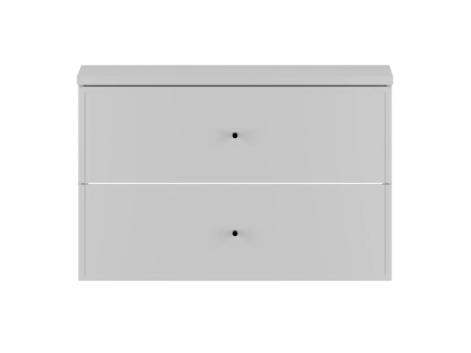 Ensemble blanc pour salle de bain 80 cm Armoire avec plan de travail Marco