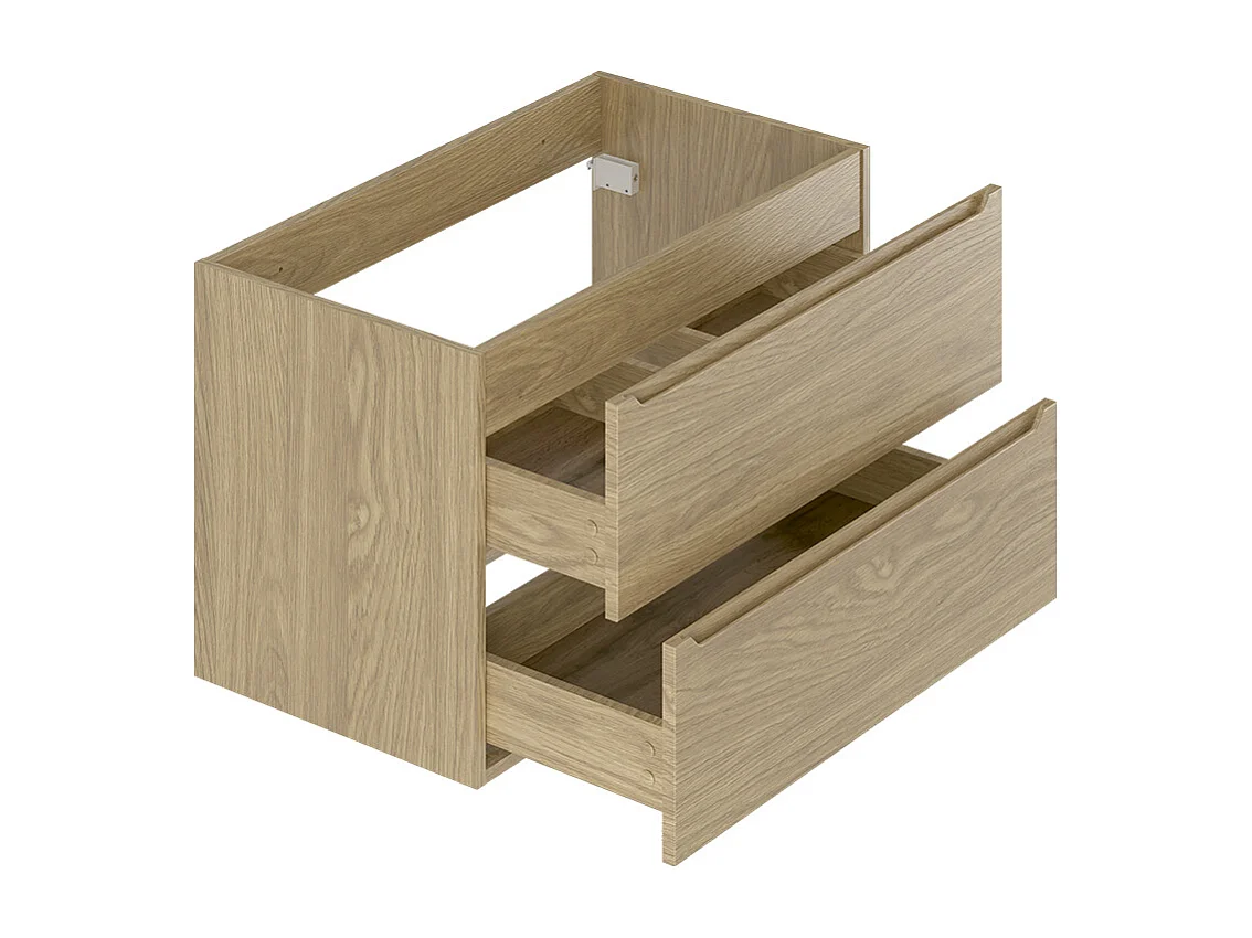 Meuble sous-vasque 80cm plan de toilette Viggo Bois