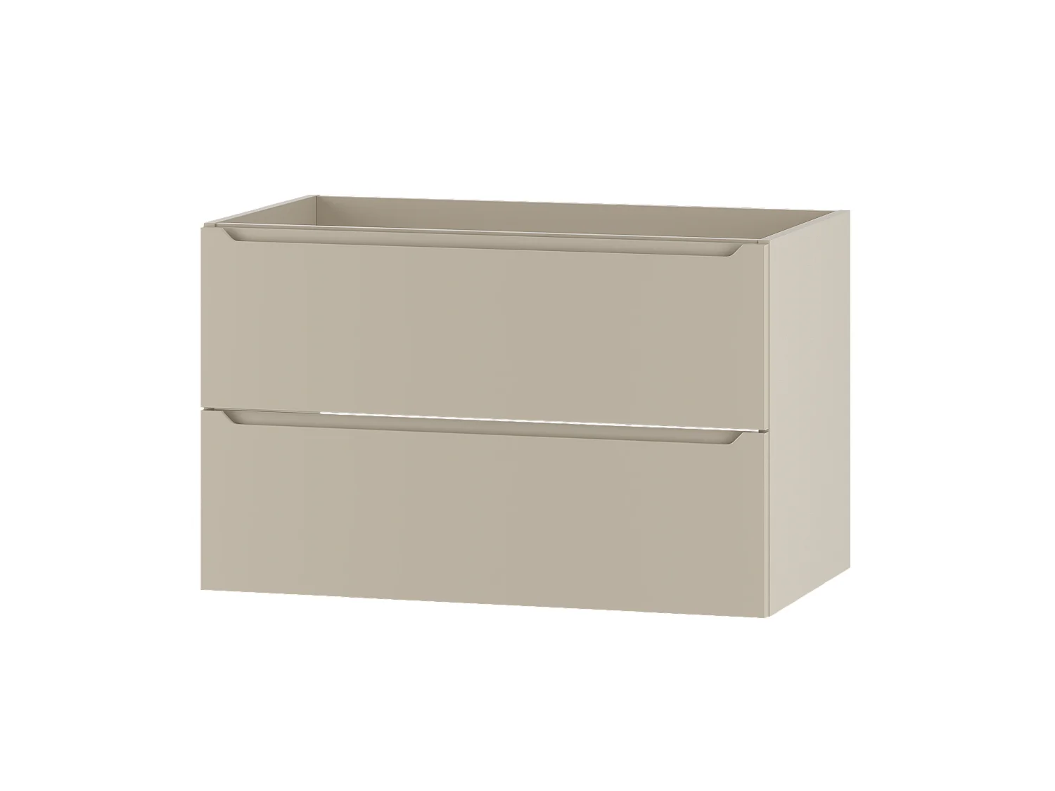Meuble sous-vasque en cachemire 80 cm 2 tiroirs Etna