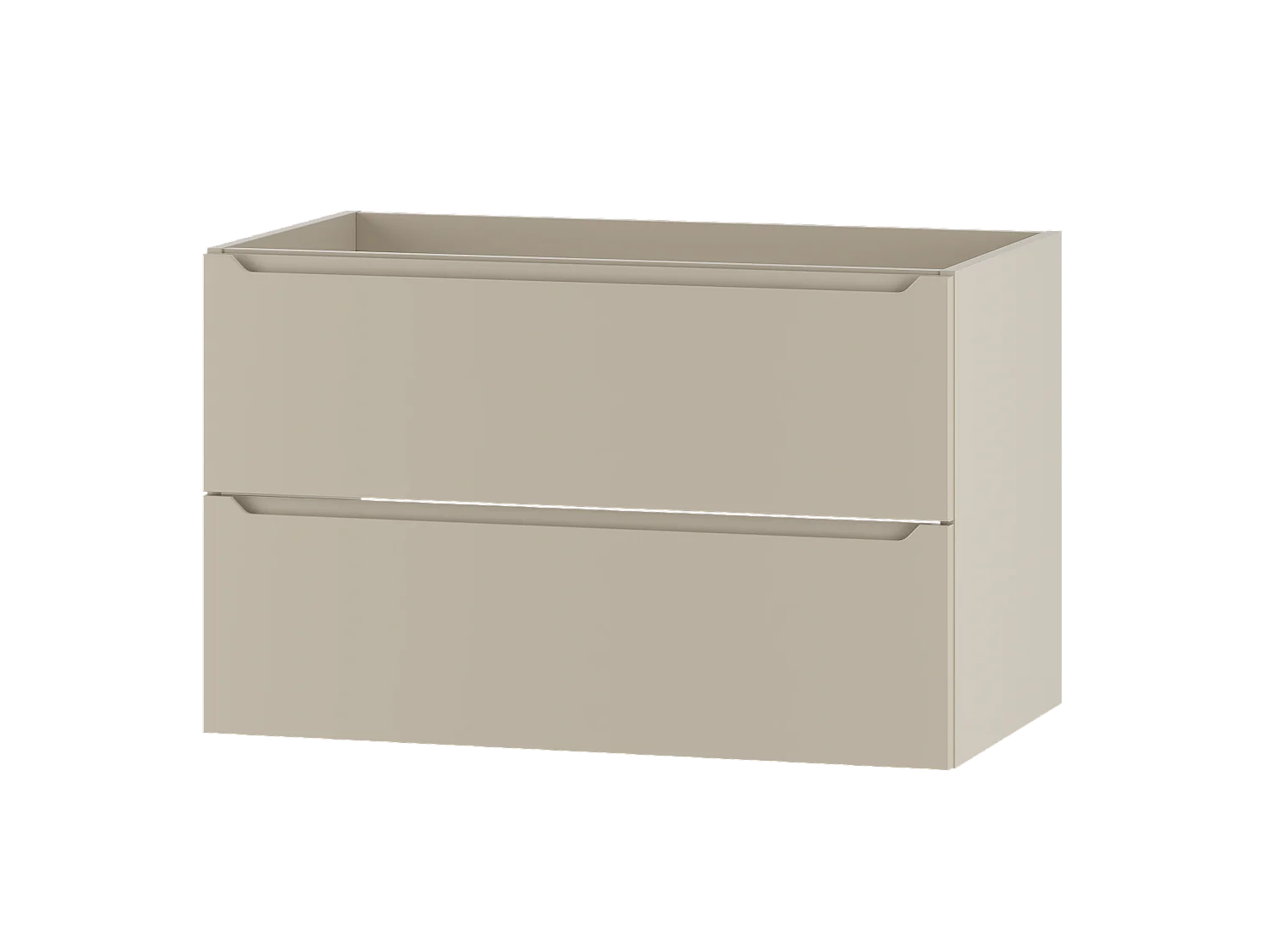 Meuble sous-vasque en cachemire 80 cm 2 tiroirs Etna