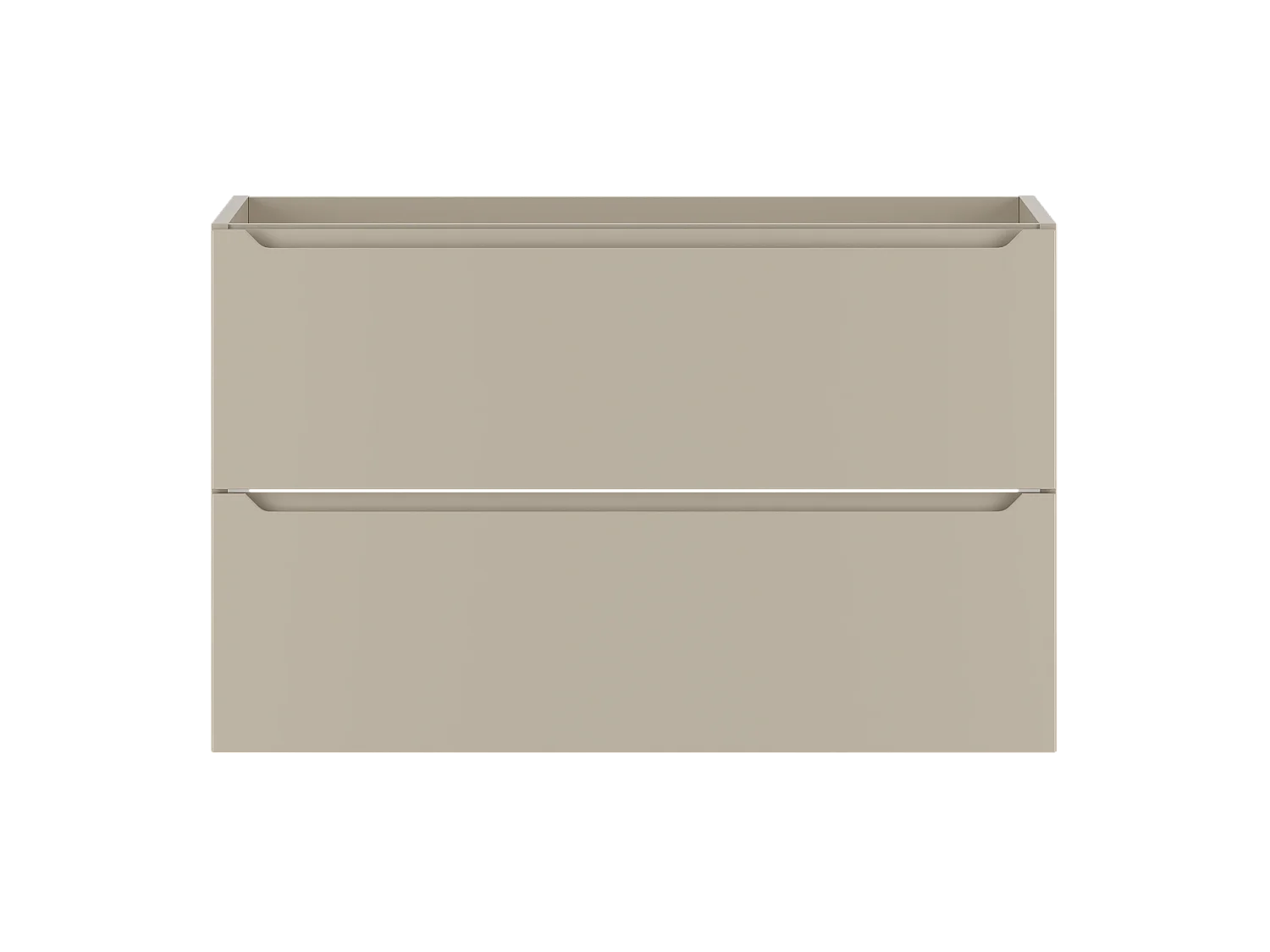 Meuble sous-vasque en cachemire 80 cm 2 tiroirs Etna